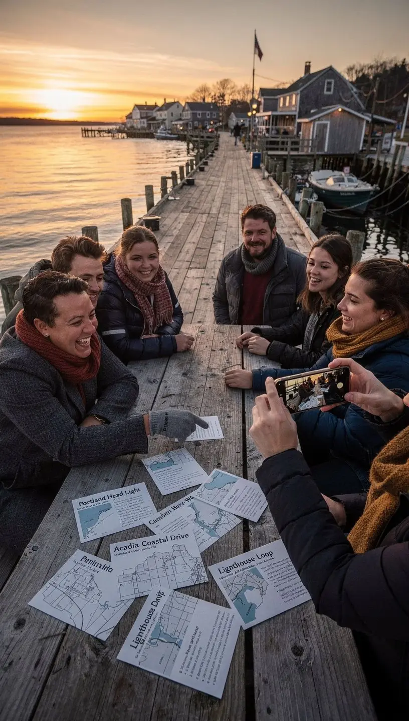 Widok na malownicze miasteczko z tradycyjną architekturą.